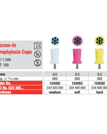 Edenta Prophylaxis  Screw-In Cups