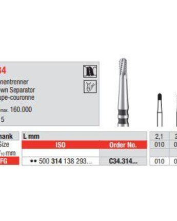 Edenta Kronseparator FG C34