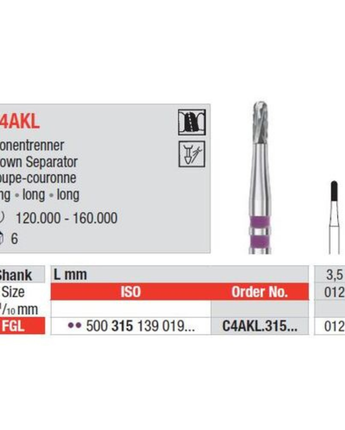 Edenta Kronseparator FG C4AKL 012