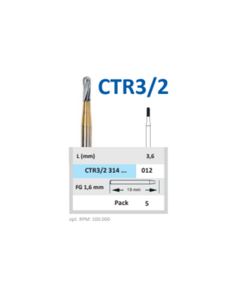 Horico Hårdmetallborr CTR3/2 012