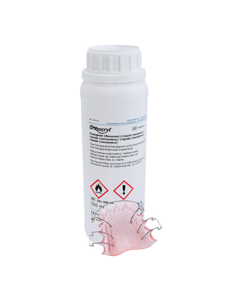 Dentaurum Orthocryl liquid, transparent pink 500ml