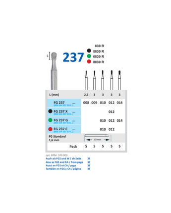 Horico Diamantfräs FG 237