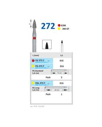 Horico Diamantfräs FG 272 C 016