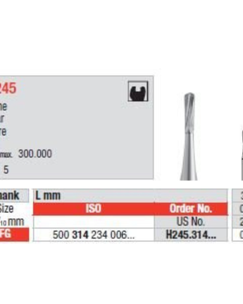 Edenta HM Drill FG H245 008