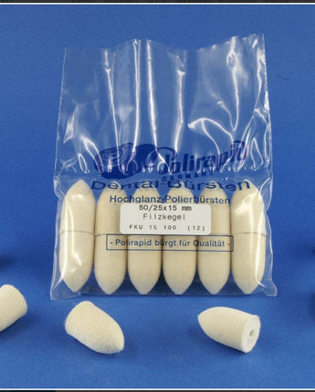Polirapid Filtkägla 25x15, 12pack