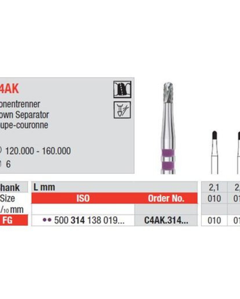 Edenta Kronseparator FG C4AK