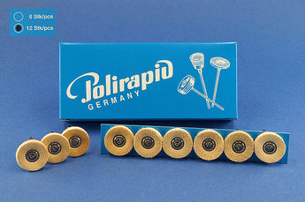Polirapid Sämskskinn-linnehjul monterade 21mm 12pack - 102NL/21